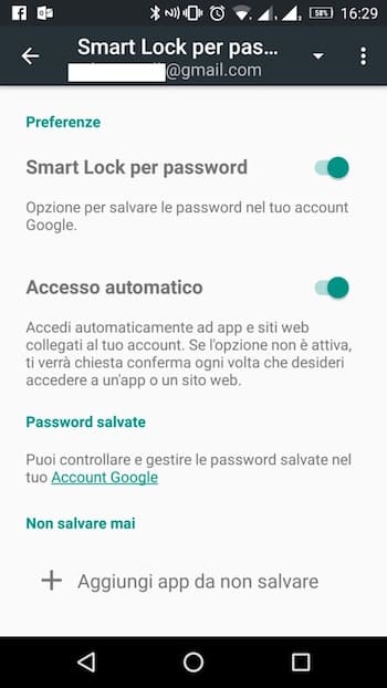 come vedere le password salvate su android